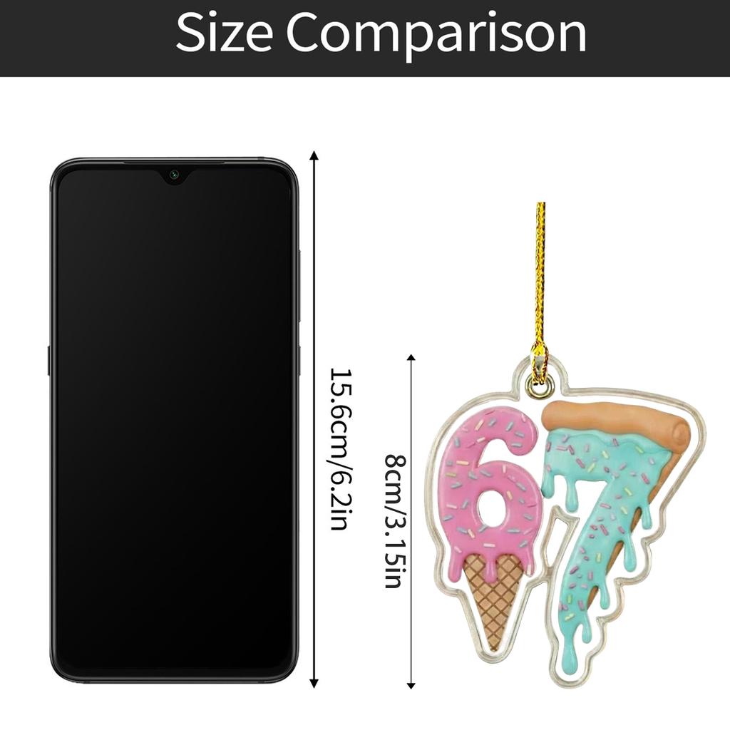 Акриловые рождественские украшения, Забавные украшения-подсказки с цифрами, Подвески