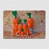 Carrot Family Kevin Katie Chardonnay Jasper Baby Carrot Poster Metal Plaque Wall Decor Cave Pub Pub Tin Sign Poster
