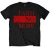 Черная официальная футболка Faith No More Red Logo Мужская унисекс