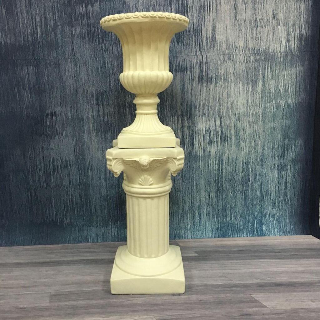 Свадебная золотая римская колонна подставка для цветов – Европейская полосатая трофейная стекловолоконная декорация