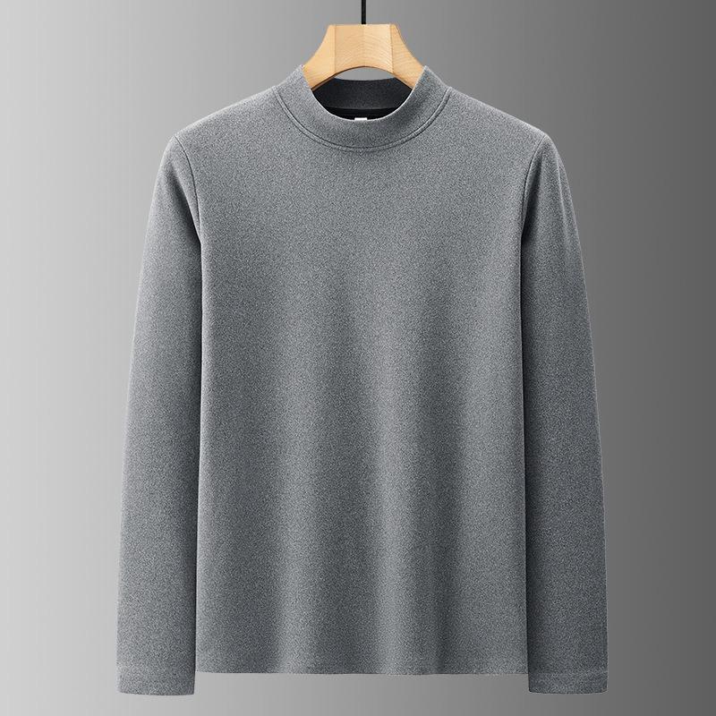 Mens Thick Fleece Sweatshirt Stand Collar Long Sleeve Casual Warm Top