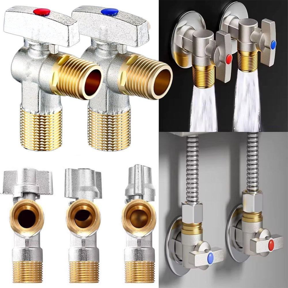 Brass Large Flow Water Stop Valves For Gas Water Heater Toilet Faucet