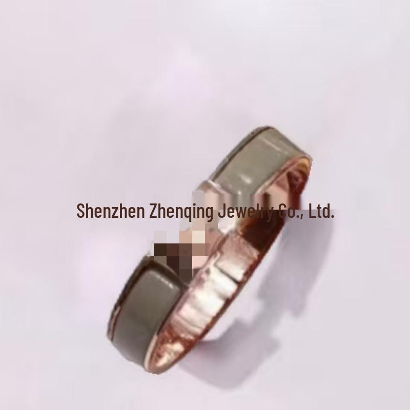 Эмалевый браслет с буквой H, покрытый 18 каратным золотом - Классическая мода, Различные цвета, Идеально для пар