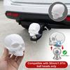 Skull Head Cover 50mm Universal Rubber Ball Cover Trailer Hitch Ball Cap for Trailer Caravans Truck Car