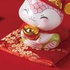 Creative Zodiac Snake Statue Cute Ceramic Piggy Bank Desktop Ornaments  God of Wealth Decoration