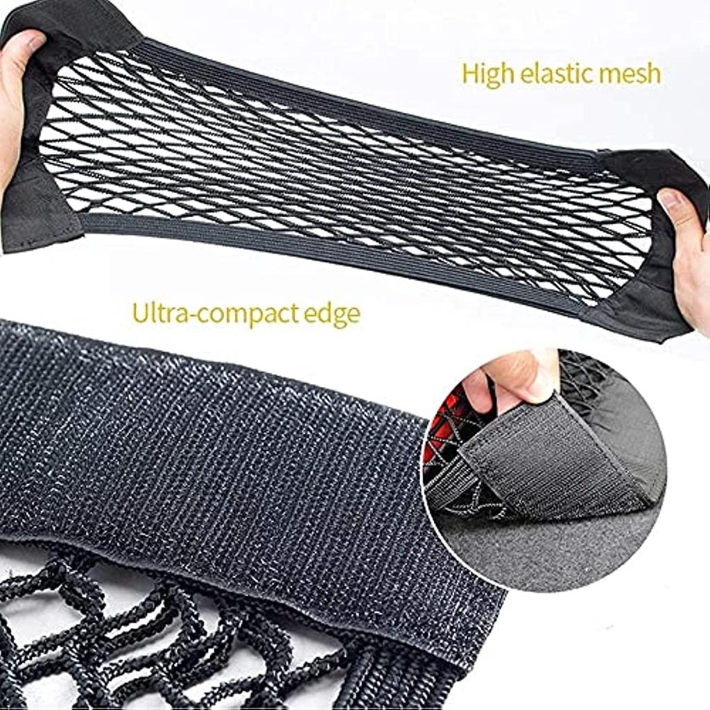 Сетка для багажника автомобиля Сетка для багажа автомобиля Универсальная сетка для багажника Защитная сетка Эластичная сетка для хранения багажника с застежкой-липучкой Для автомобиля / внедорожника Изготовлен из нейлона Упаковка из нейлона