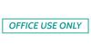 Printtoo Office Use Only Self Inking Rubber Stamp Pre-Inked Office Stamp- Home Office Business Stationery, Black- 42 x 9