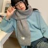 Теплый шарф-снуд Luochi Knit в корейском стиле из смесовой шерсти - для студентов и пар, на осень/зиму