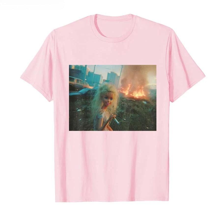 Funny Disgusting Doll Face Meme Smoking Tshirt For Unisex T Shirts Short Sleeve Tops P713