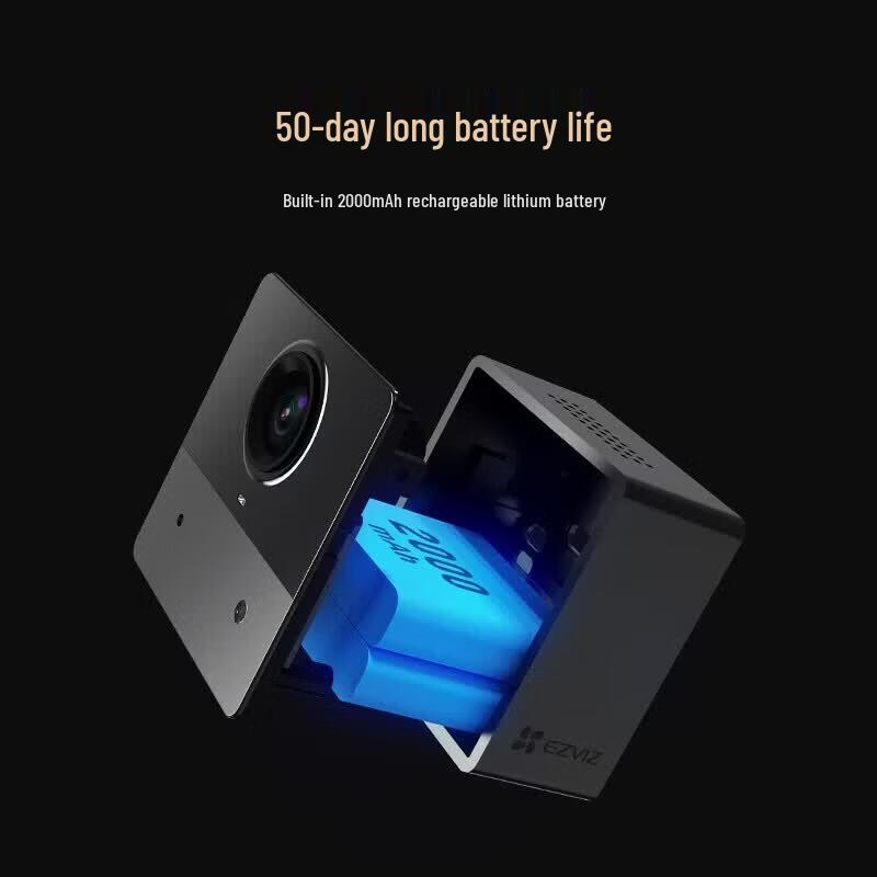Беспроводная аккумуляторная камера безопасности EZVIZ CB2, штепсель CN (адаптер в комплекте)
