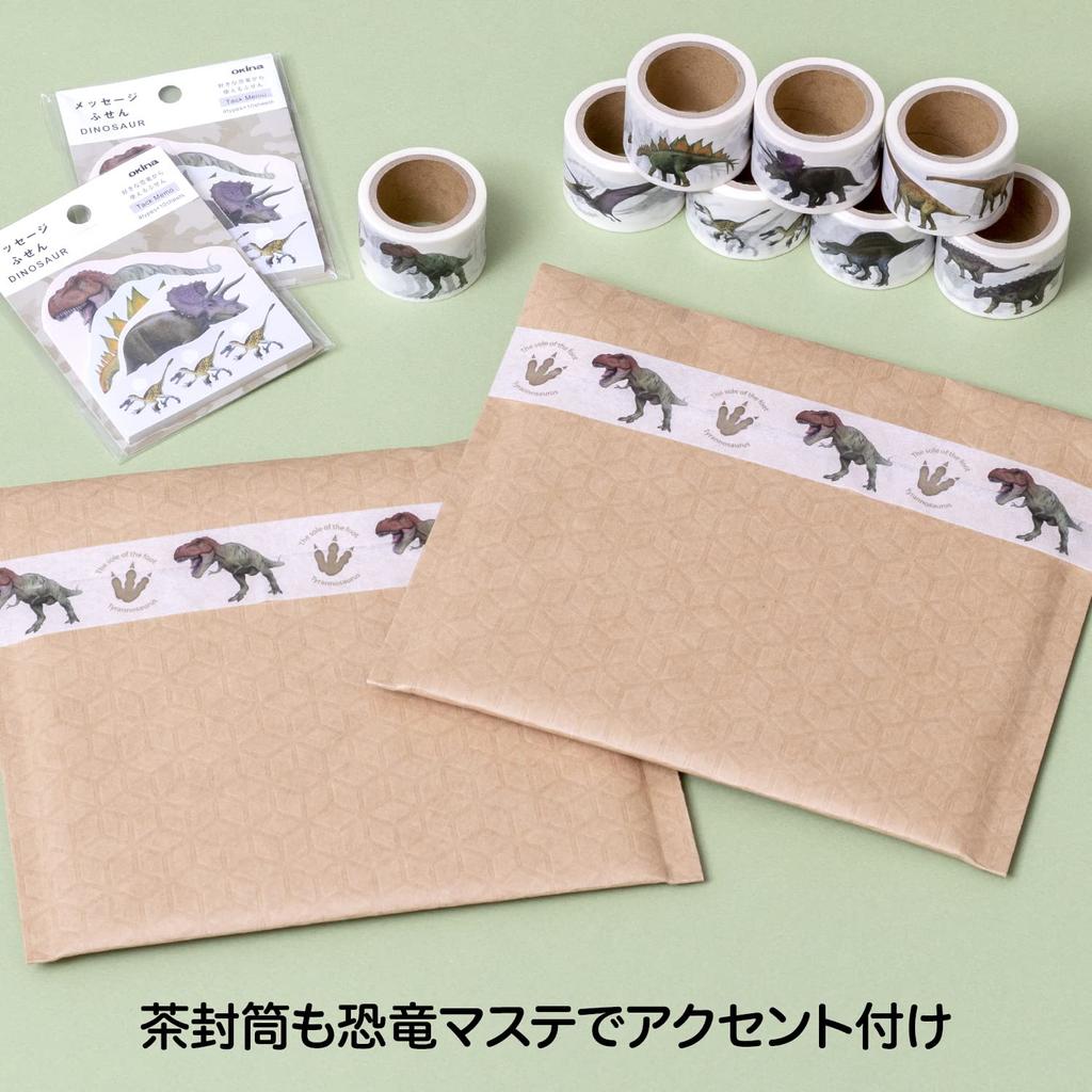 Маскировочная лента Okina Динозавр Тираннозавр Ширина 30 мм x 7 м MD4046