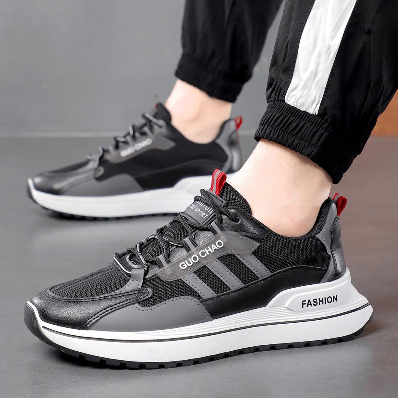 Новые модные мужские удобные туфли на все времена года для студентов, мальчиков, трендовые мягкие дышащие повседневные кроссовки для бега