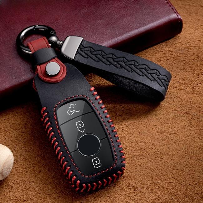 Кожаный чехол для ключа автомобиля для Mercedes benz A C E S G Class GLC CLE CLA GLB GLS W177 W205 W213 W222 X167 AMG Держатель