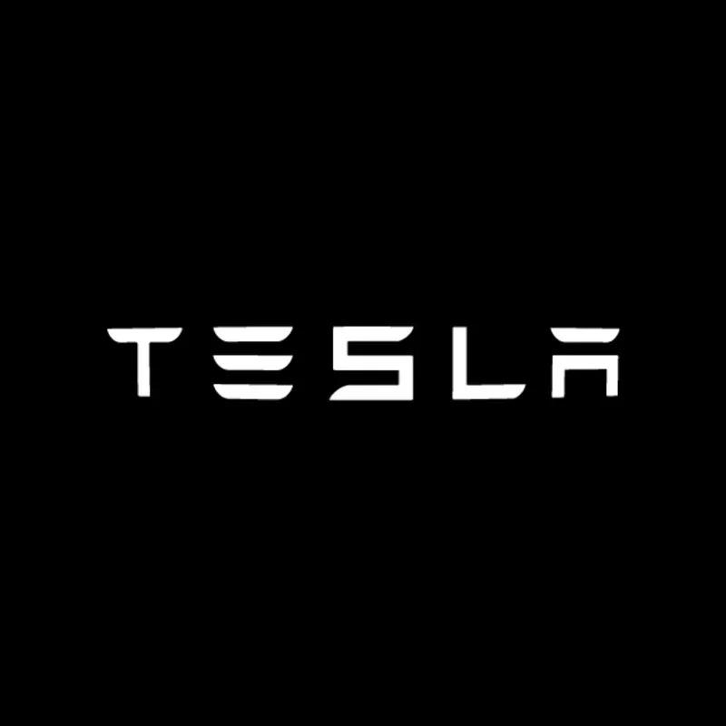 2/4pcs Car Door LED Logo Projector lights HD Welcome Light 3D Laser Ghost Shadow Light for Tesla Model Y 3 S X car Accessory