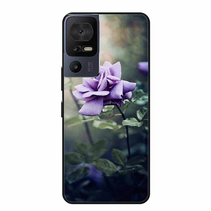 Чехол для телефона TCL 40 SE 40SE Coque Черный Силиконовый Мягкий Задний Чехол-Крышка Для TCL 40 SE Чехол Funda Для TCL40SE Capa 6.75" Оболочка