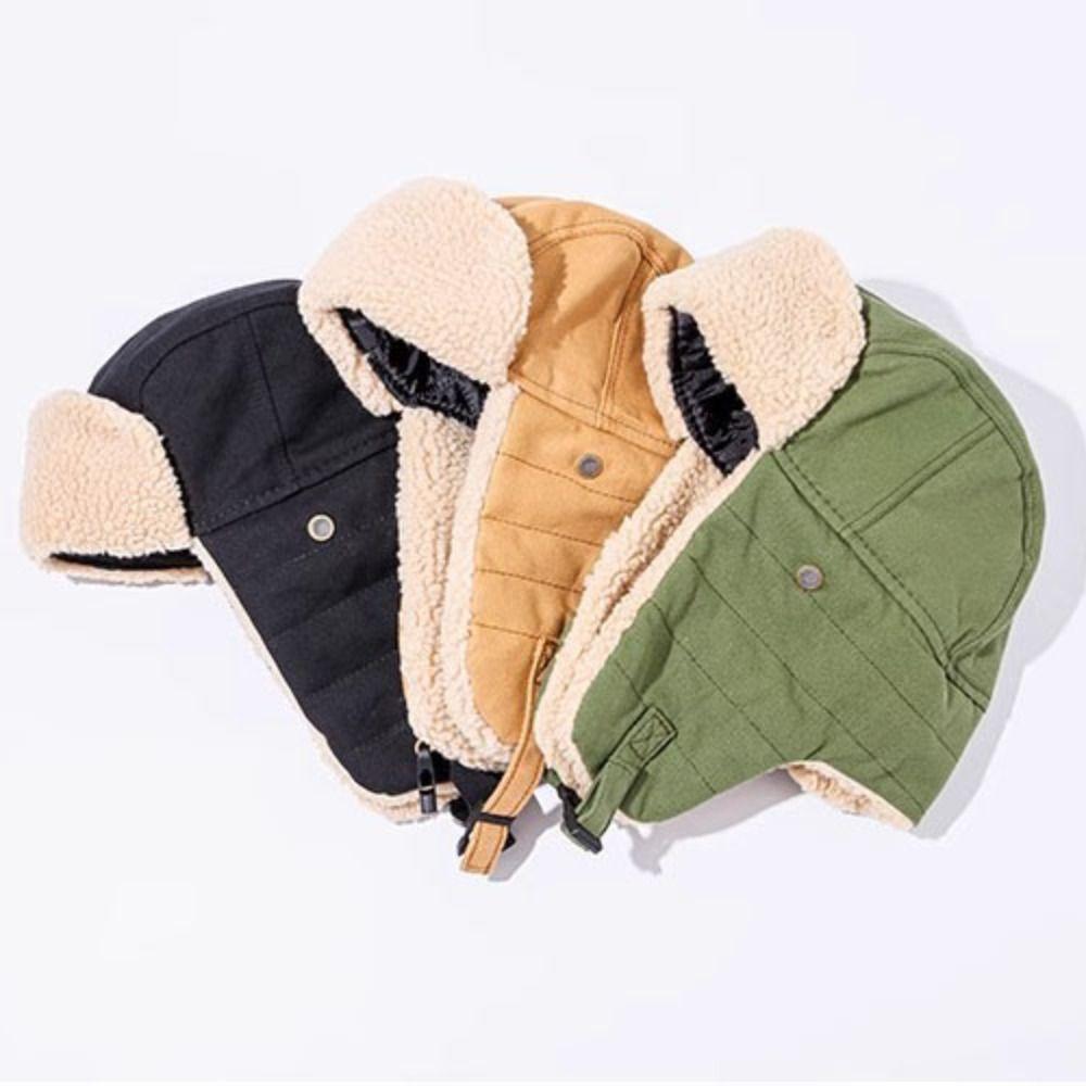 Thickened OutdoorsThick Balaclava Ear Protection Warm Snow Cap Winter Bomber Hats for Men Women