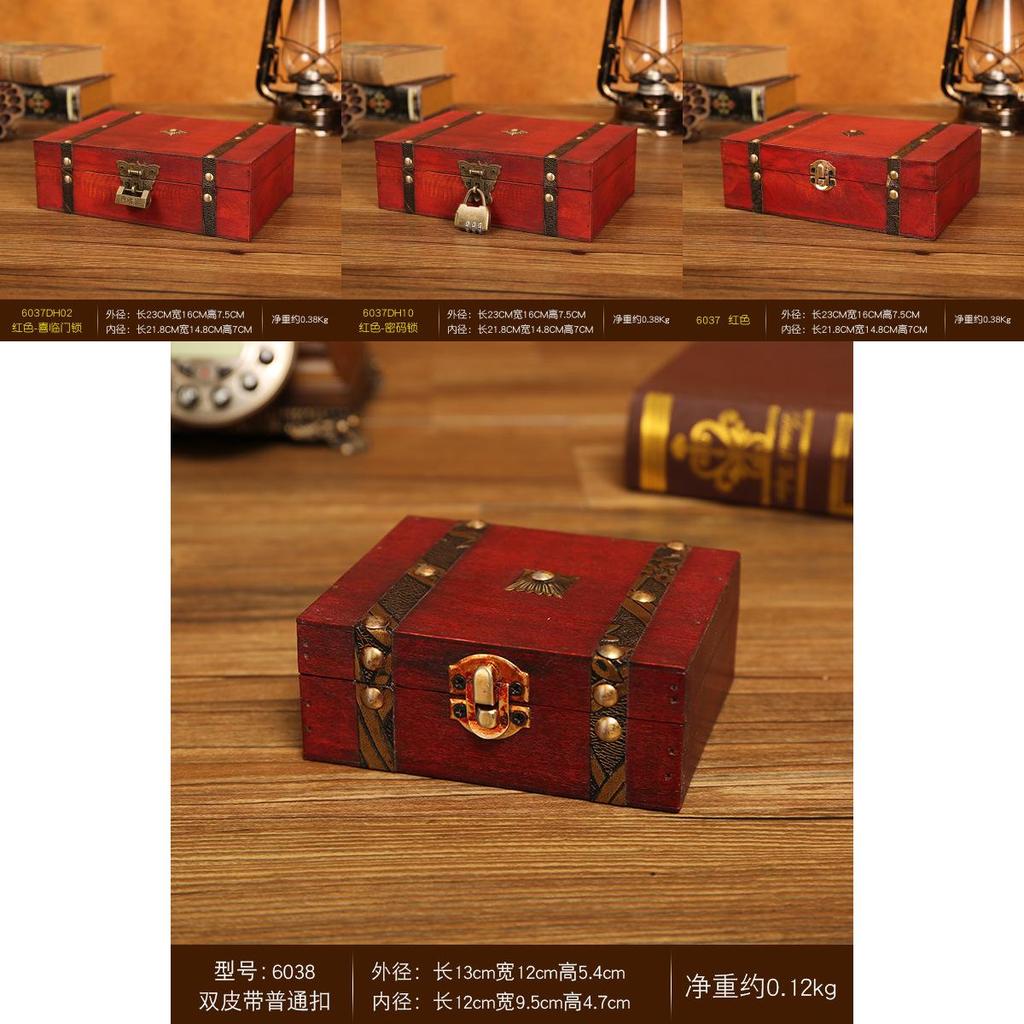 Luxury Wooden Organizer Box With Lock For Desk Storage And Living Room Decor