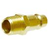 Male pneumatic quick coupler 1/4'' GW brass