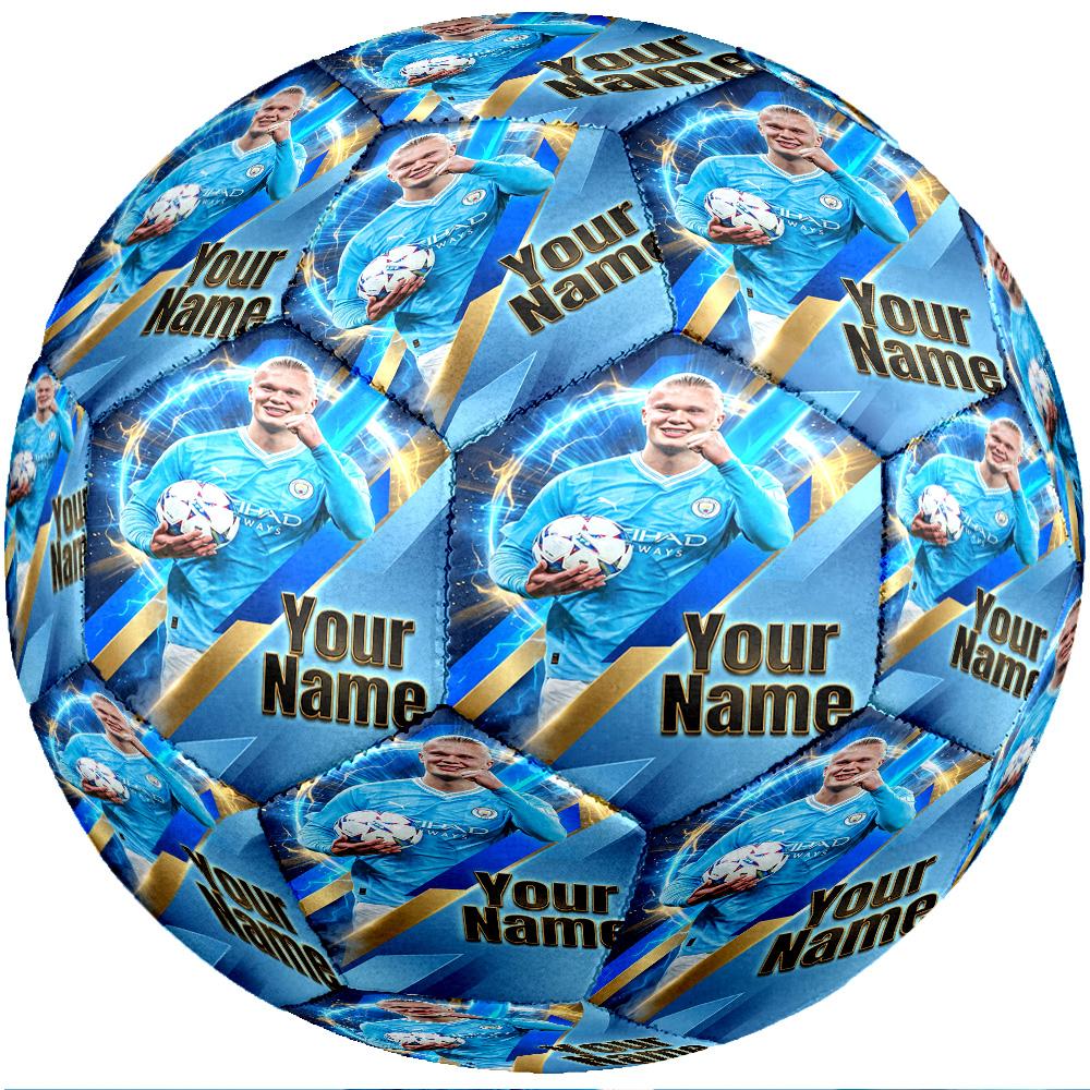 Erling Haaland Fashion Size 5 Football Wearproof Non‑Slip Soccer Ball For Sports Training Entertainment Use
