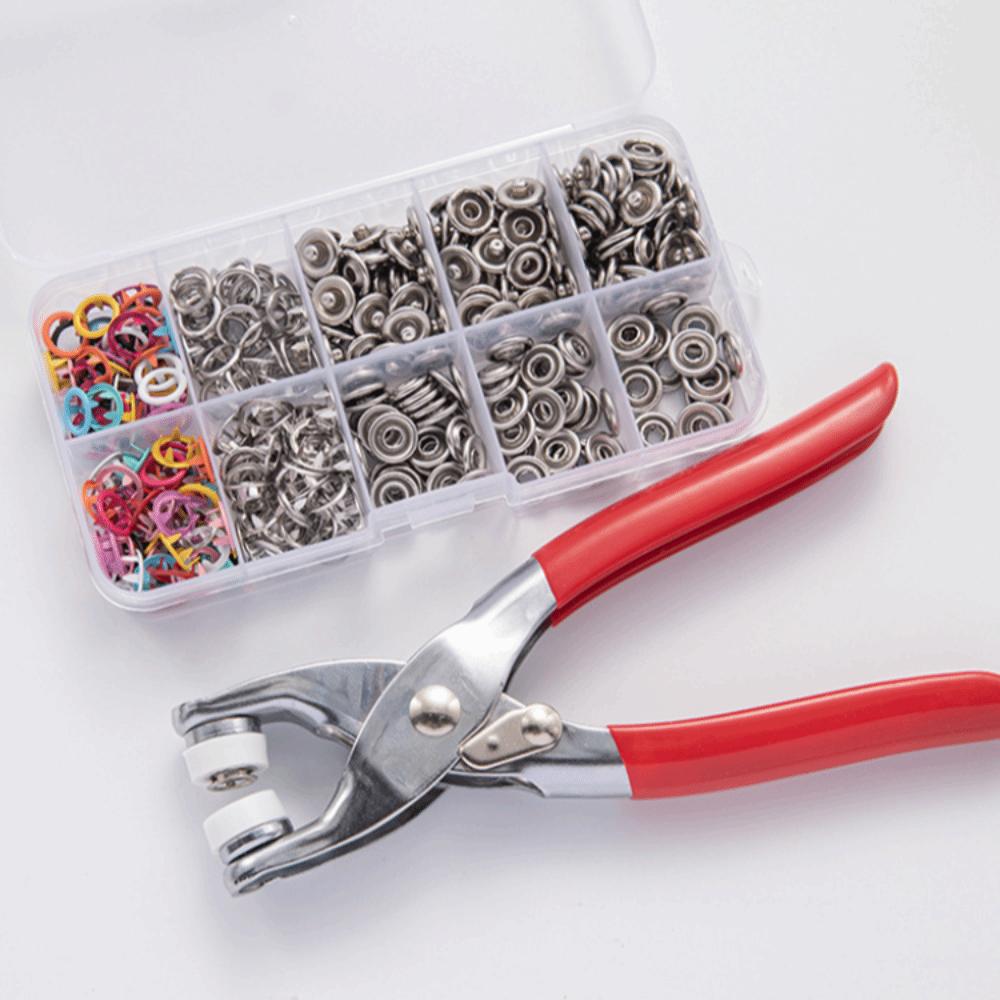 50/100Sets DIY Craft Snap Button Installation Multi-Purpose Hand Pressure Plier Bag