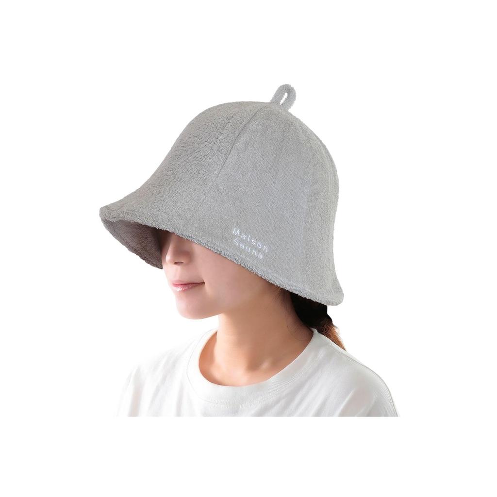Sauna extra thick double layered towel fabric prevents hair deep easy to for men and stylish Free [Maison Sauna] hat, [breathes easily], damage, rash,