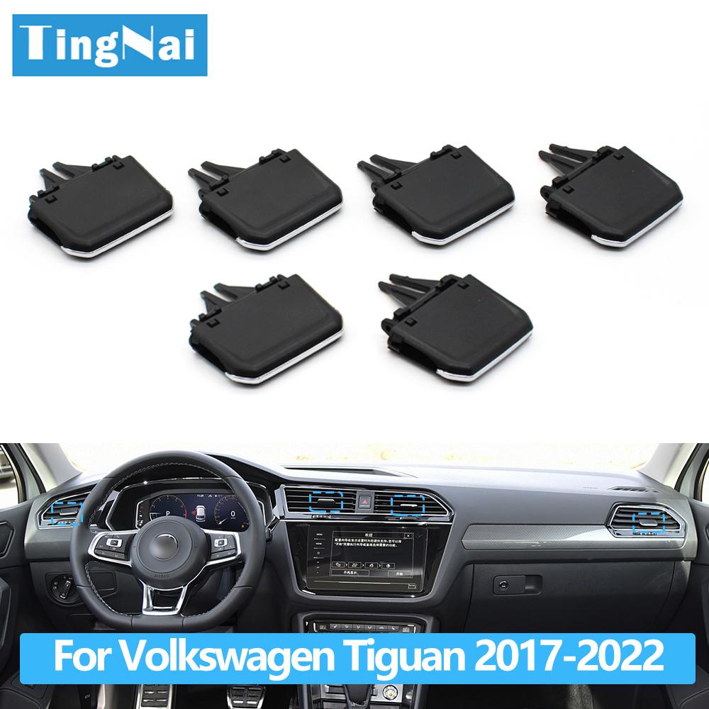 Car Front Air Conditioning AC Vent Grille Air Outlet Tab Clip Paddle Adjust Repair Kit For VW Volkswagen Tiguan 2017-2022