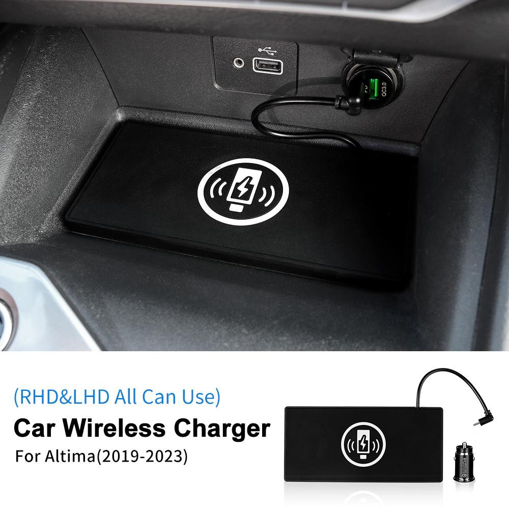 Car Wireless Charger for Nissan Teana Altima L34 SR 6th Gen - 15W Mobile Phone Fast Charging Holder Trim Accessories
