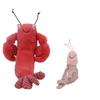 Cute Lobster Plush Toy Soft Shrimp Stuffed Animal Baby Doll Funny Gift For Kids Children