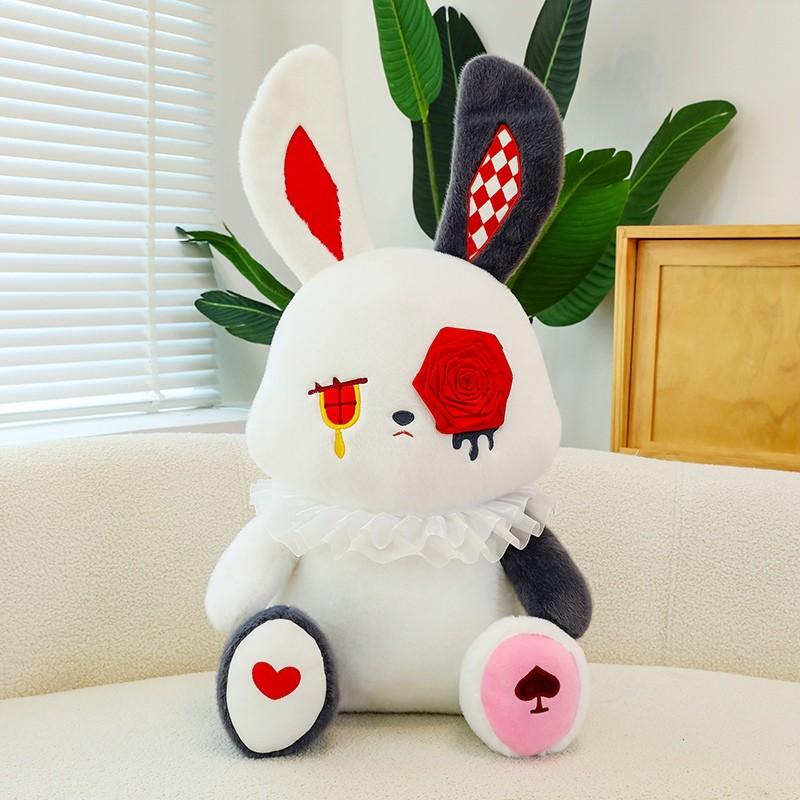 Adorable Rose-themed Plush Rabbit Toy Perfect For Halloween And Gift Giving
