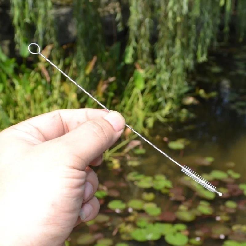 10 шт./набор Нержавеющая сталь Мягкая щетина Присоска Очистители стеклянных трубок Инструменты Щетка для чистки соломинок и бутылок для аквариума