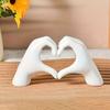 Resin Sculpture Figurines Art Crafts Desktop Ornament Nordic Love Gesture Statues  Office Home