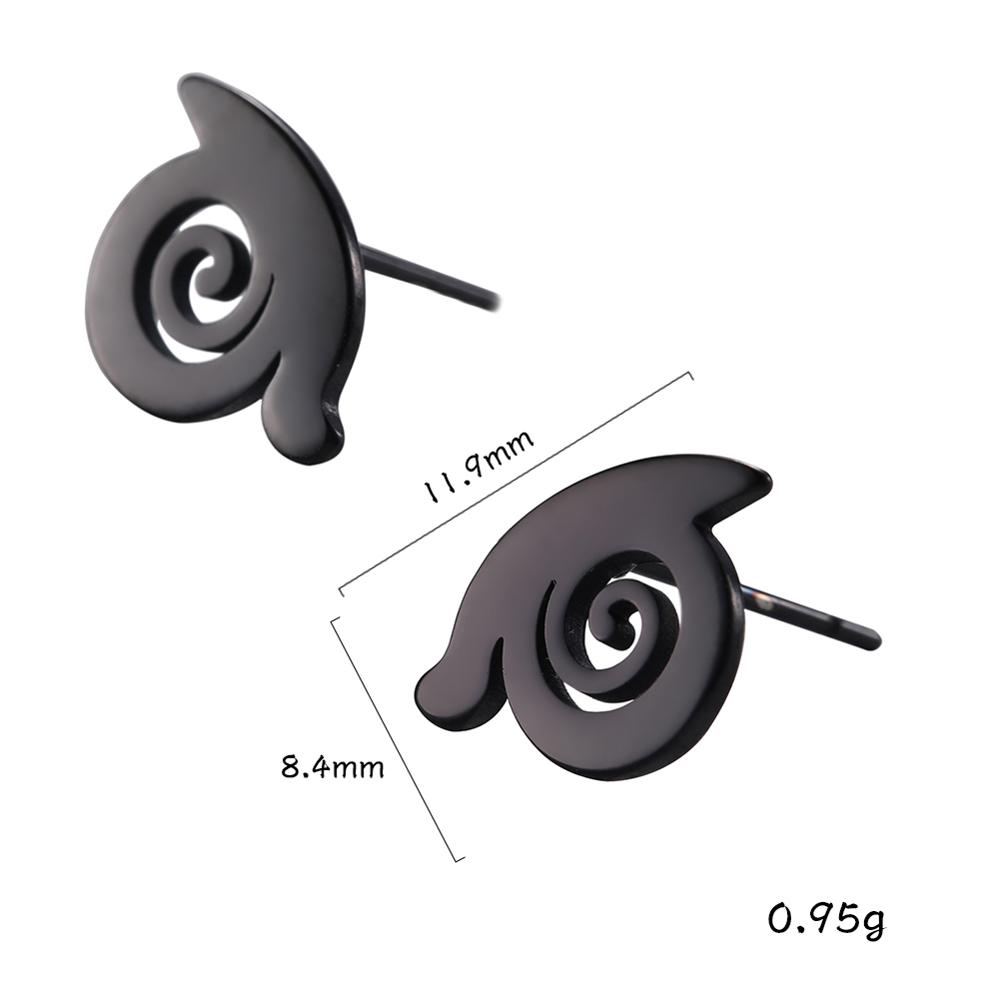 Xiaomi Skyrim Cute Animal Stud Earrings Flamingo Hedgehog Deer Chihuahua Rhinoceros Cat Fish Dog Paw Black Stainless Steel Earring Gift