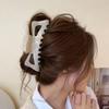 Hollow Bowknot Hair Claw Sweet Large Shark Clip Cute Ponytail Clip  Female