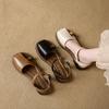 Fairy Style Retro Buckle Bag Head Hollow Sandals Female Summer 2025 New Korean Version Flat-soled Soft-soled Comfortable Roman Shoes