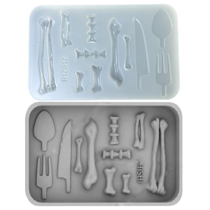 Multifuntional Silicone Baking Molds Bone Shape Flexible Kitchen Tool Silicone Candy Molds Silicone Texture for Candy