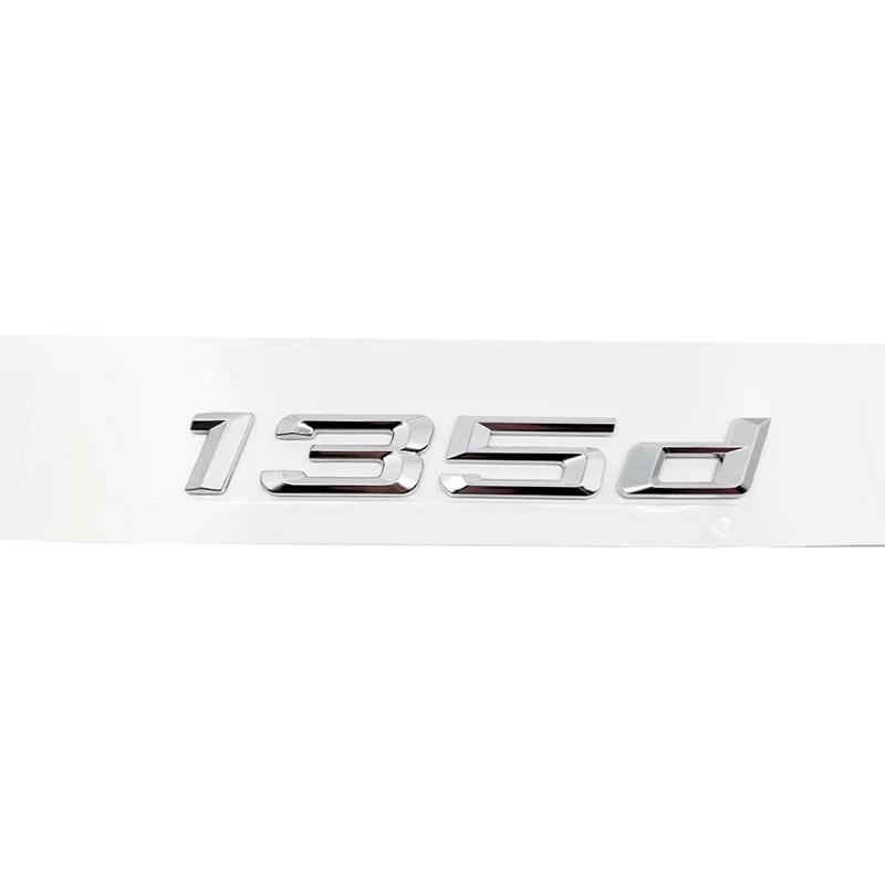 ABS Car Rear Trunk Letters Logo Badge Emblem Sticker For BMW 1 Series 116d 118d 120d 125d 130d 135d 140d E81 E82 E87 E88 F20 F21