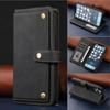 iPhone16 Retro Leather Case for Apple 12 & 14Pro: Flip Phone Protection with Multi-Function Card Slots