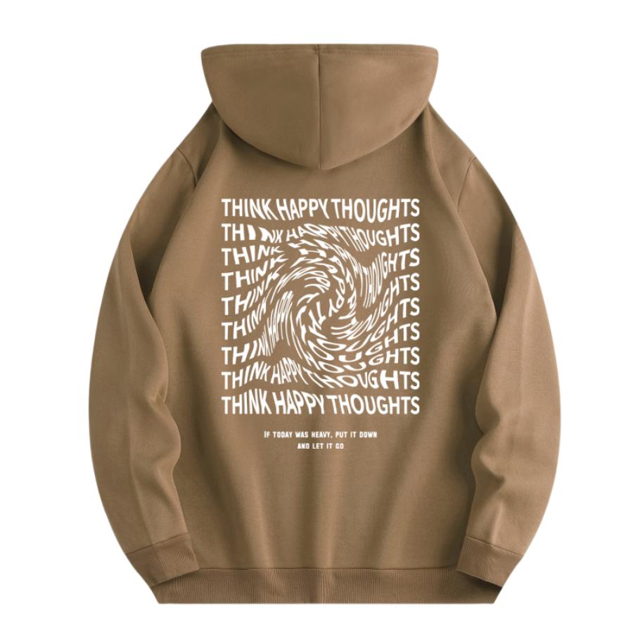 Men's New Fashion Hoodie, Casual Daily Drawstring Hooded Sweatshirt Lettering, Front Kangaroo Pocket, Men's Jacket