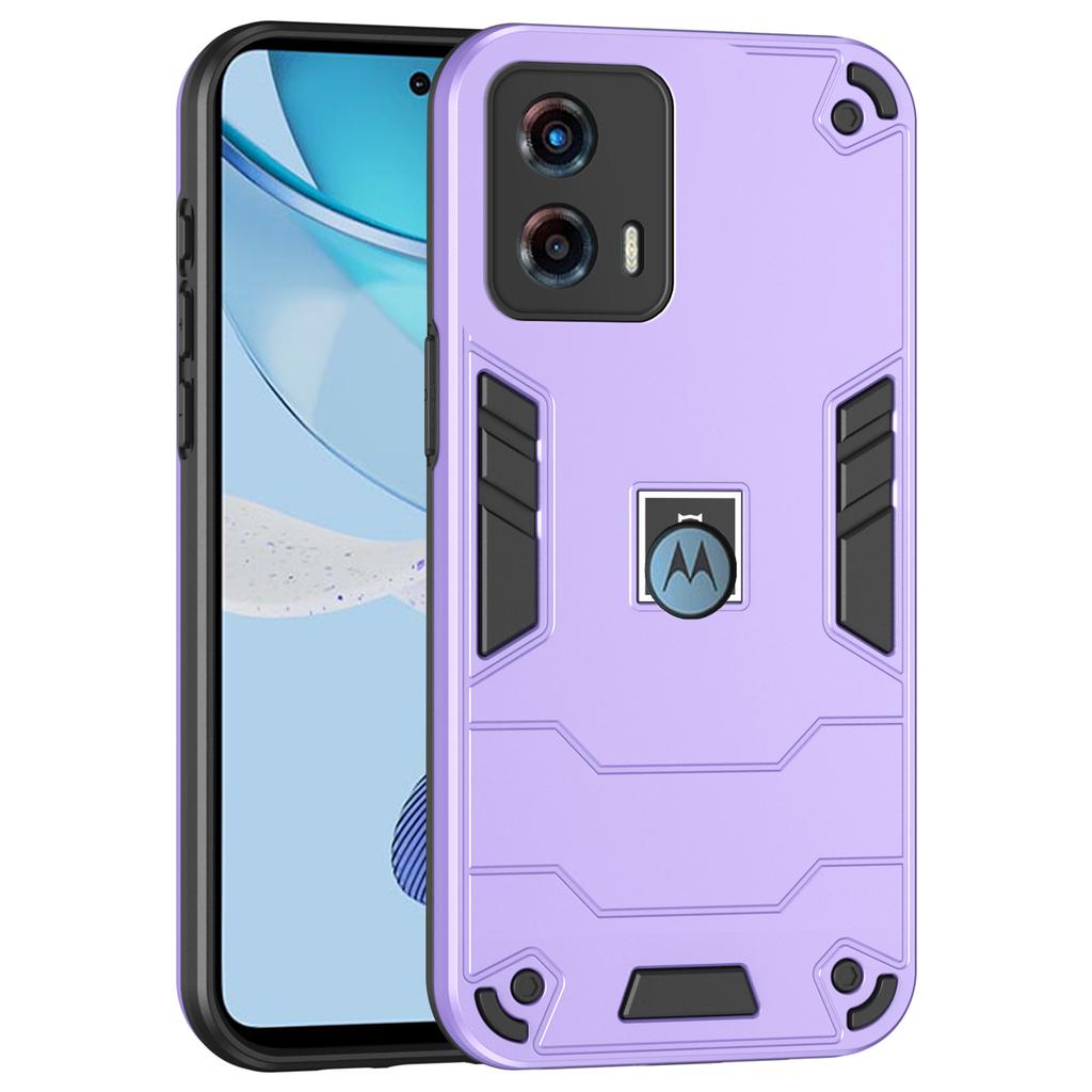 Для Motorola Мото G 5G (2023) Чехол для телефона Мягкий ТПУ Жесткий ПК Двухслойный защитный чехол