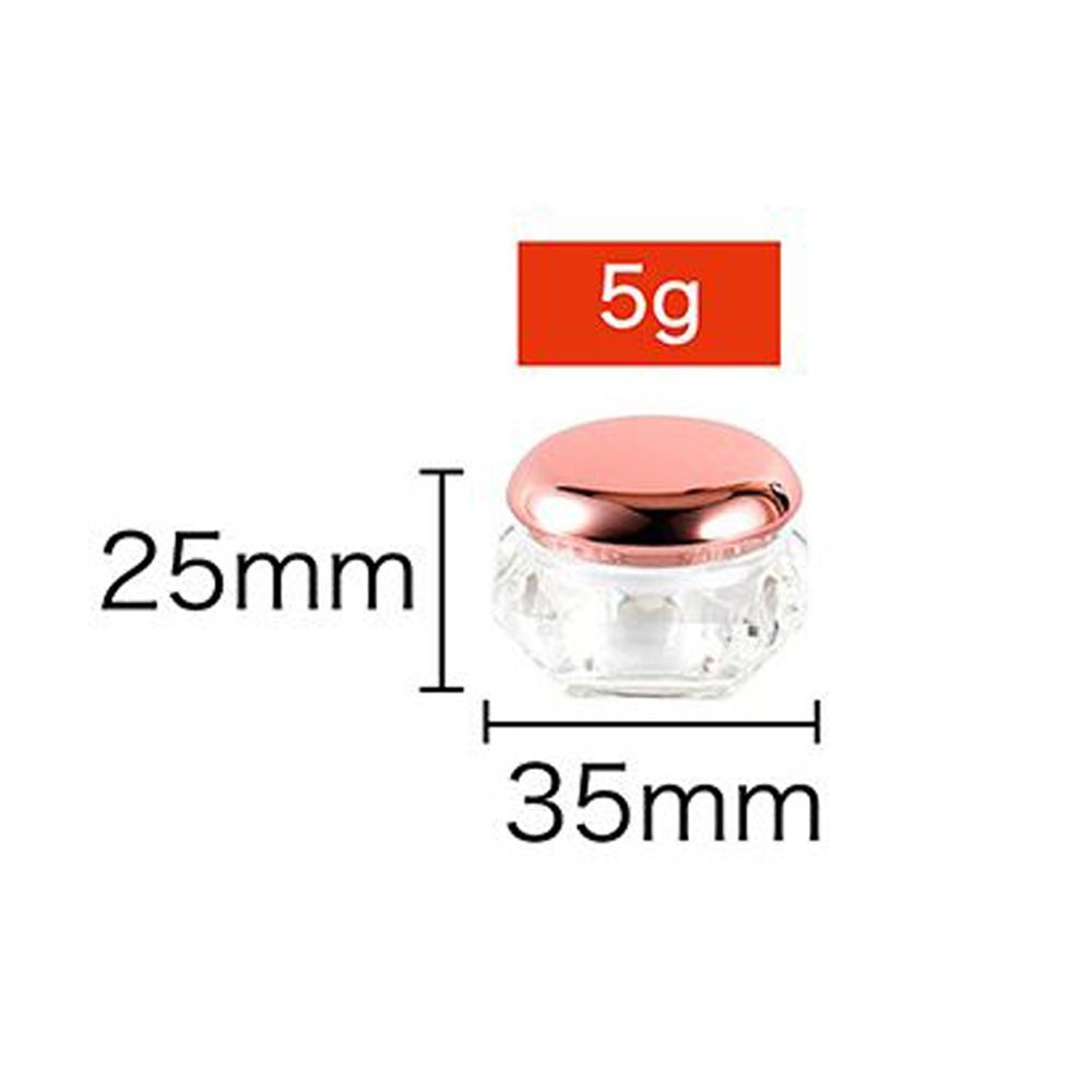 Пластиковая прокладка в форме ромба Косметическая пустая коробка Баночка для образцов Многоразовый контейнер Бутылка для крема для лица