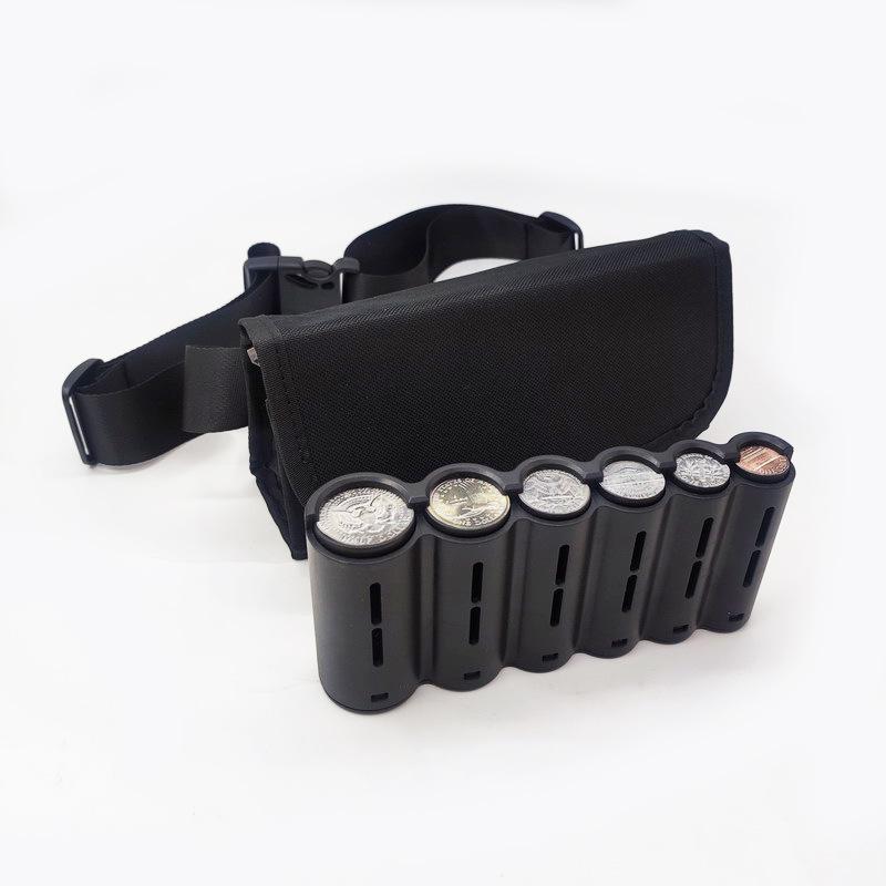 USD Coin Tube 600D Oxford Cloth Fanny Pack – Wallet Storage & Change Bag