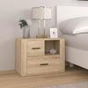 816739 vidaXL Bedside Table Sonoma Oak 60x36x45 Cm Engineered Wood