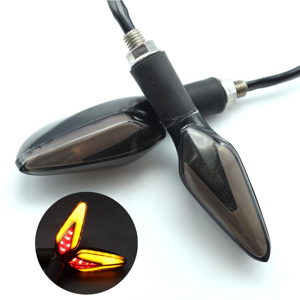 2 шт. Динамическая светодиодная лампа для мотоцикла, аксессуары для скутера, сигналы поворота для мотоцикла, светодиодный задний фонарь, два цвета #469837