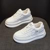 Leather Surface Thick Sole Inner Height Increase White Shoes Women's Versatile Sports Leisure Fashion Classic Student Board Shoes