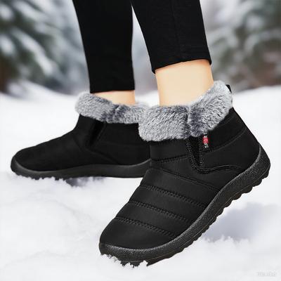 Хлопковая обувь женские ботинки флисовые утепленные зимние ботинки холодостойкие и теплые хлопковые ботинки высокие удобные ботинки женские