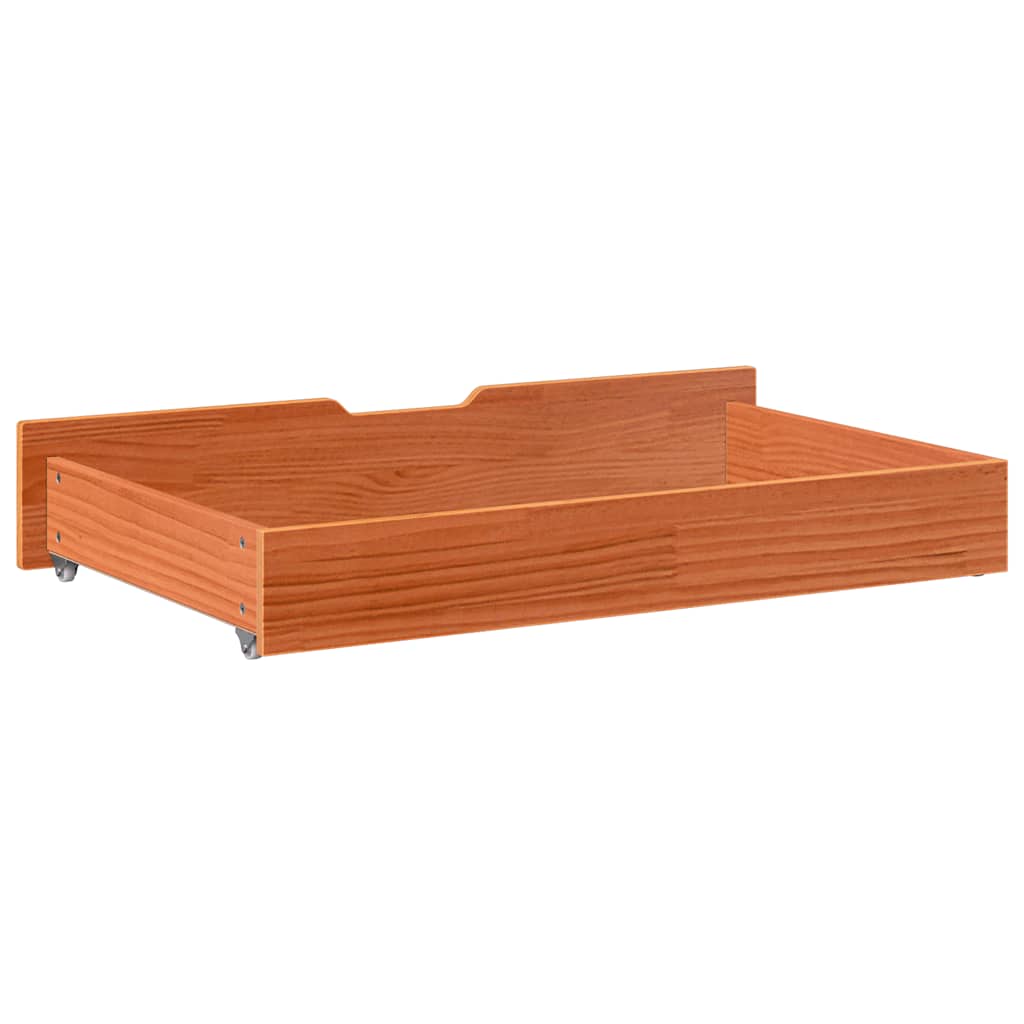 Vidaxl Szuflady Pod Łóżko, 2 Szt, Woskowy Brąz, 95X55X16 Cm, Sosna