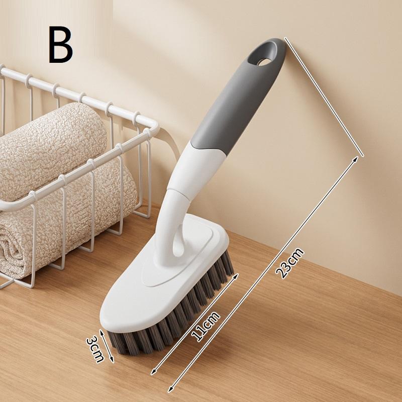 Телескопическая Длинная Ручка Щетка для Чистки Ванной Плитки Туалета Треугольная Щетка Многофункциональная Двойная Щетка Головка Щетка для Пола