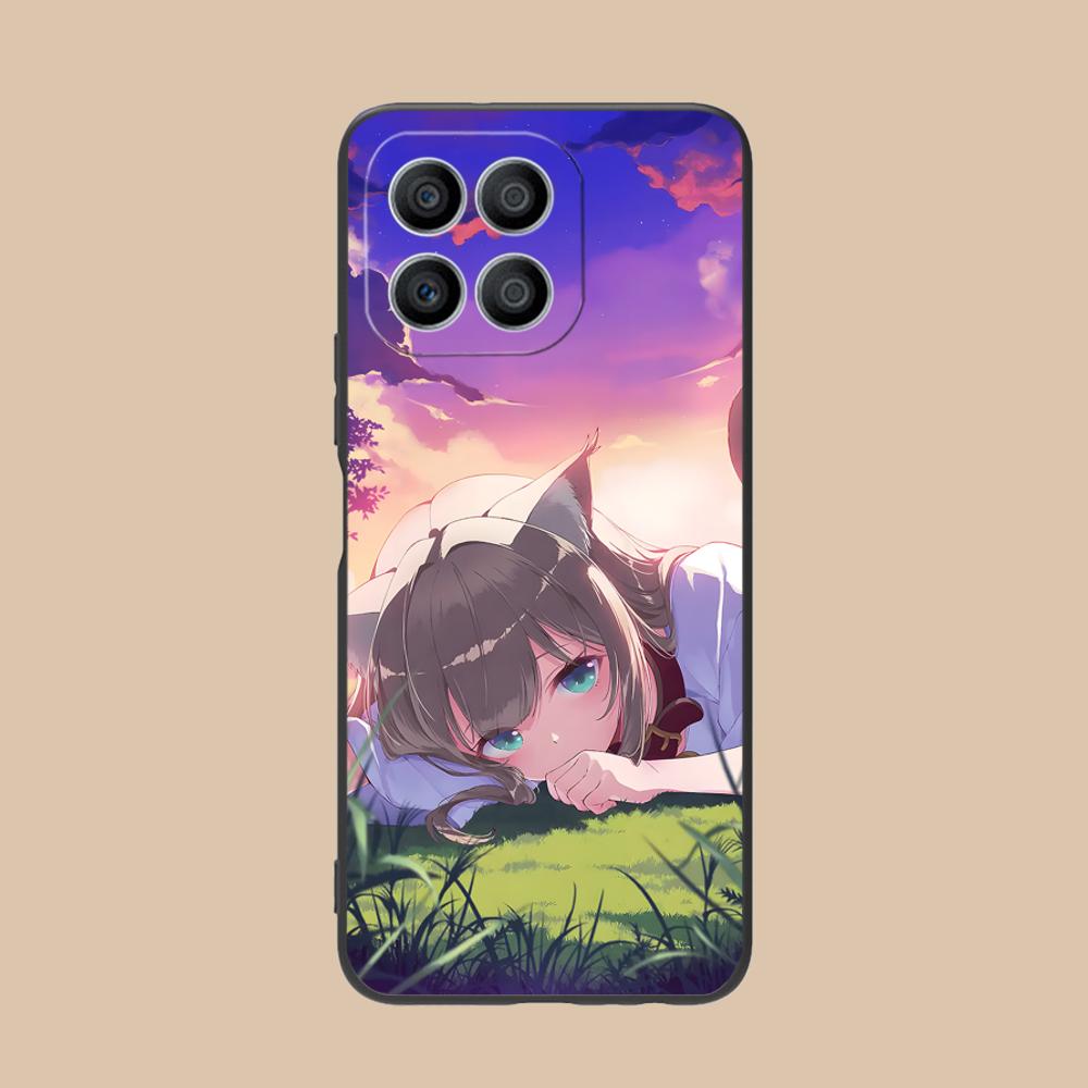 Anime Kinako Hara Mobile Phone Case for Honor 90 80 70 60 50 30 20 10 9 8 7 Pro S SE Lite 5G Colorful Printing Cover Luxury