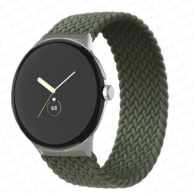 Плетеный Solo Loop для ремешка Google Pixel Watch Аксессуары для умных часов Эластичный нейлоновый ремешок Браслет correa Pixel Watch Active band