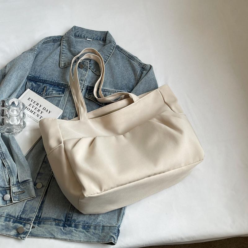 Холщовая сумка женская сумка через плечо большая вместительная сумка для поездок на работу однотонная сумка